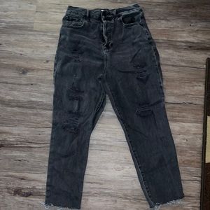 PACSUN HIGH RISE STRAIGT ANKLE JEANS